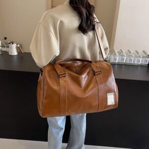 Large-capacity vintage sports bag