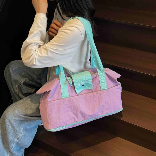 Canvas tote bagcrossbody bag, foldable and expandable