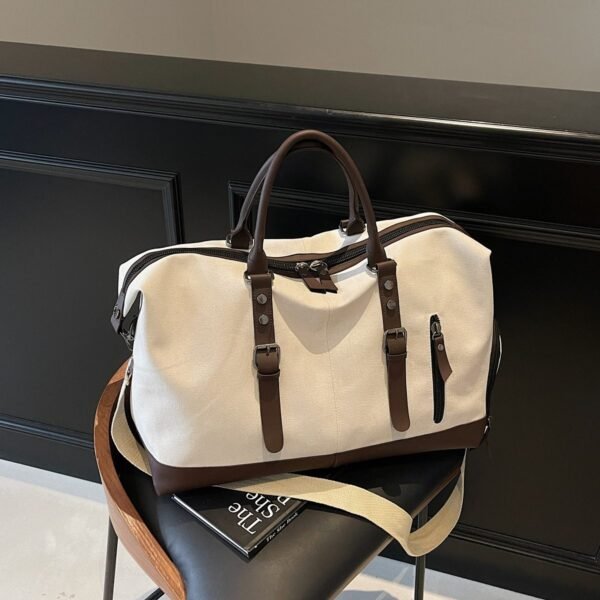 New canvas bag, large capacity toteshoulder bag for gym and travel