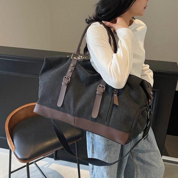 New canvas bag, large capacity toteshoulder bag for gym and travel