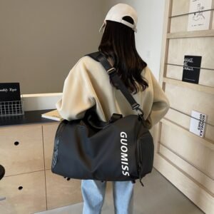 Dry and wet separation, zippered travel bag,